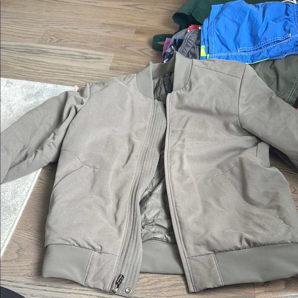 Lululemon Athletica Gray Bomber Jacket